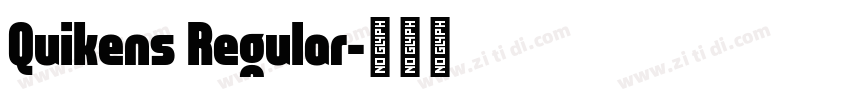 Quikens Regular字体转换